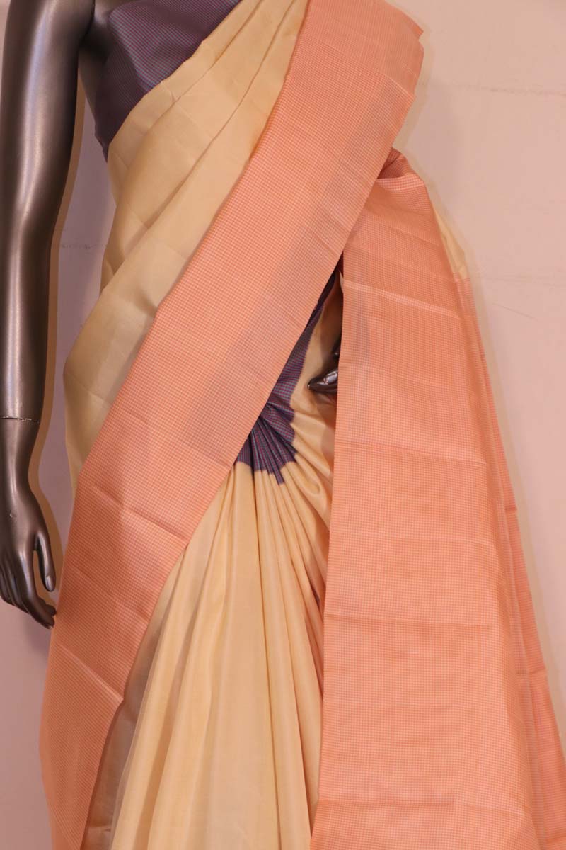 Ganga Jamuna Thread Weave Kanjeevaram Silk Saree AG205645